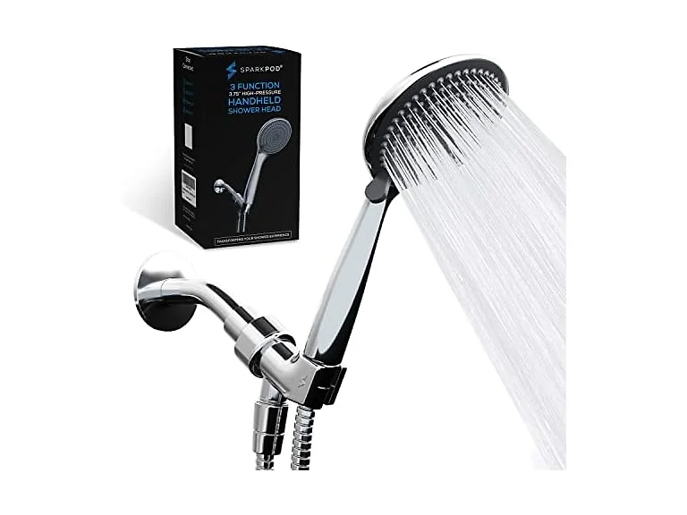 3-Function Handheld Shower Head w/ Hose