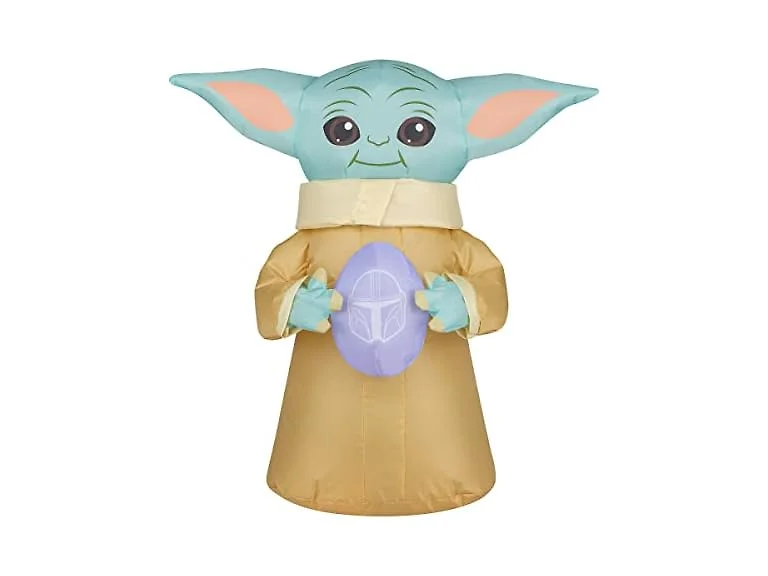 National Tree Company 18 inch Easter Inflatables Baby Yoda
