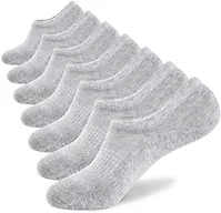 Men's No Show Cotton Socks 7 Pairs