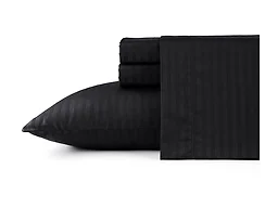 Bibb Home Damask Stripe 4 Piece Sheet Set