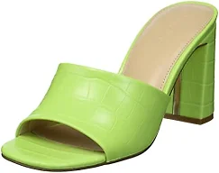 The Drop Women's Pattie High Block Heeled Mule Sandal
