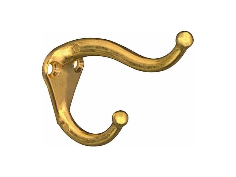 National Hardware Coat/Hat Hook Brass