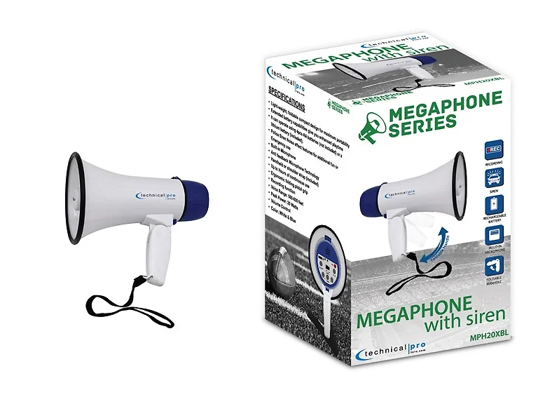 Rechargeable Megaphone with Siren & Recording