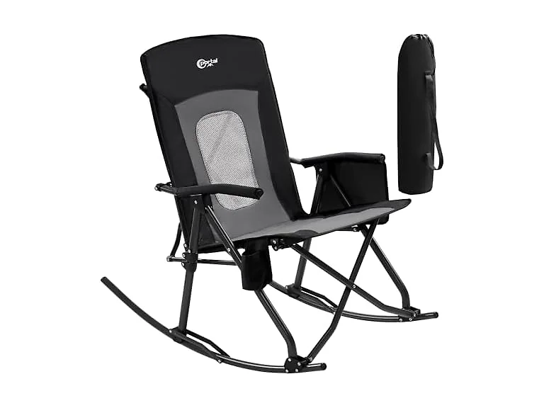 Portal Grey/Black Rocking Camping Chair