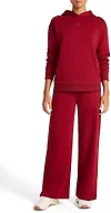 Reebok Women’s Swift Hoodie Set, Standard Fit, Midweight Cotton-Poly Fabric, Retro Red, X-Small