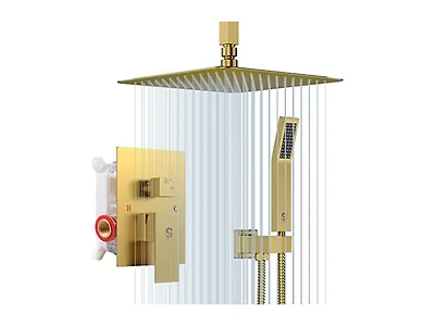 SR SUN RISE Brushed Gold Shower System (Open Box)