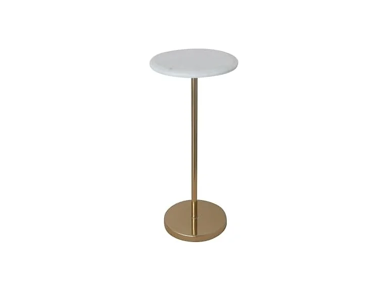 Creative Co-Op Martini Table Marble/Gold