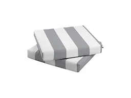 Set of 2 Chair Pad Cushion Gre