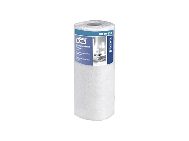 Tork HB1995A Perforated Jumbo 2-Ply Roll Towel, White