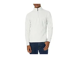 Amazon Essentials Men's Quarter-Zip Fleece Pullover Jacket, Insulated for Cold Weather, Light Grey Heather, X-Small