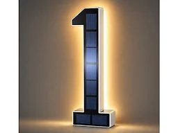 Infinite Basics Solar LED House Number Sign – 6.7" - 1