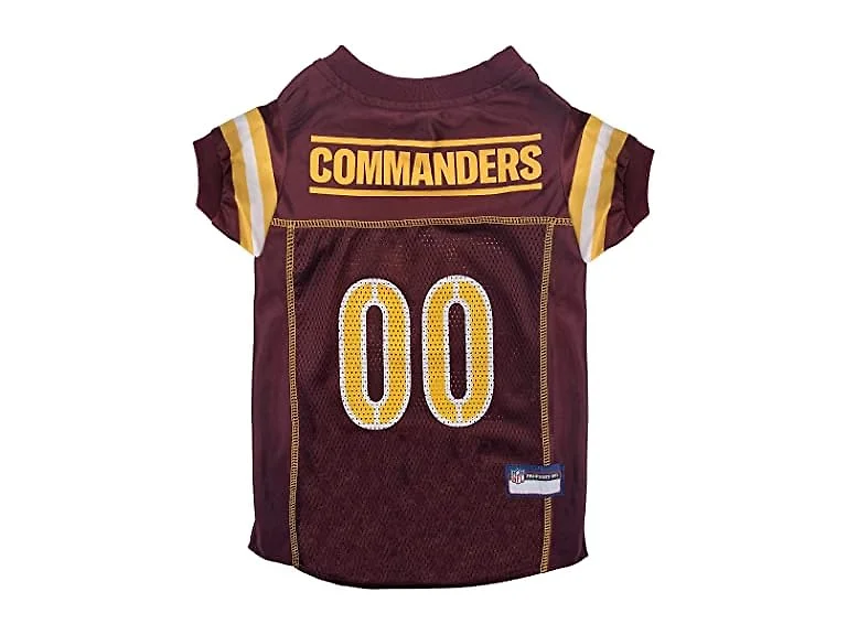 Pets First NFL NFC East Mesh Jersey for Dogs, Commanders