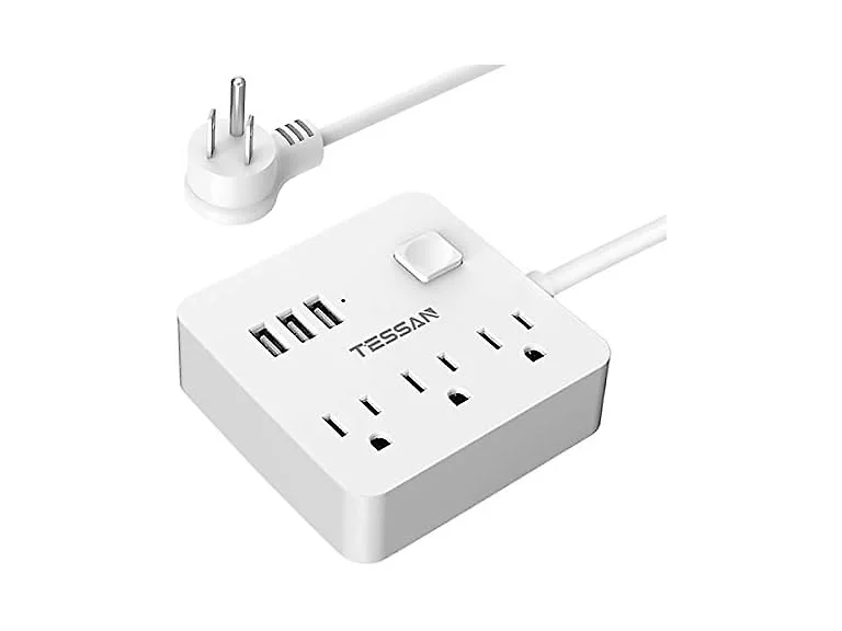 TESSAN Desktop Charging Station (3 Outlets, 3 USB-A Ports)