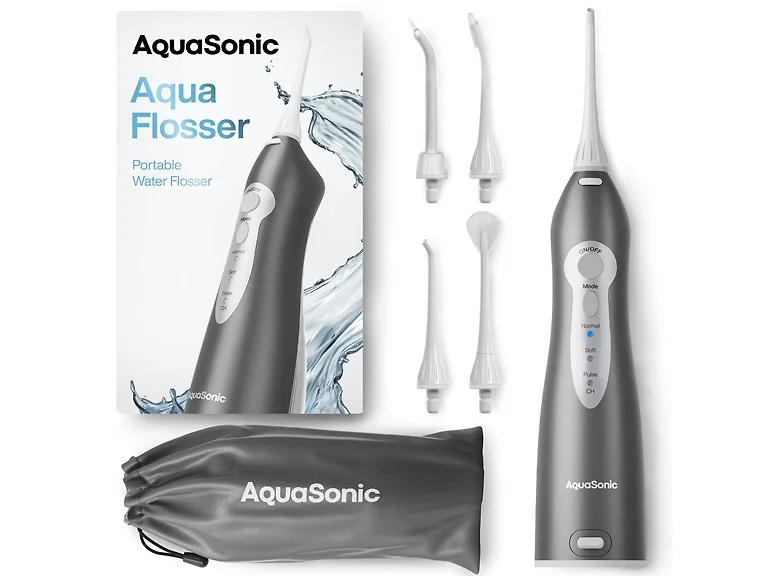 AquaSonic Aqua Water Flosser Charcoal