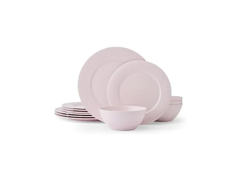 Mikasa Trellis Pink Bone China Service for 4