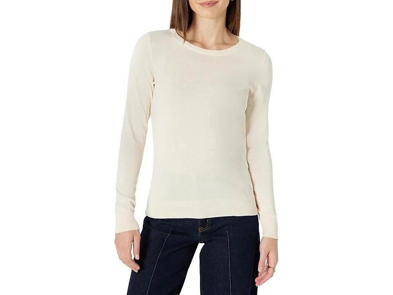 Amazon Essentials Women's Crewneck Sweater Pale