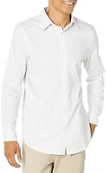 Amazon Essentials Mens Regular Fit Long Sleeve Wrinkle Resistant Stretch Dress Shirt