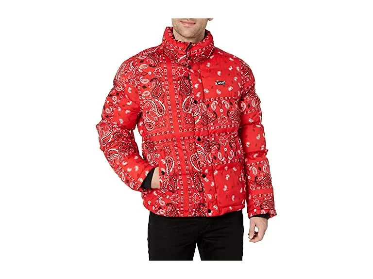 Levi's Men's Bubble Puffer Coat (Medium)