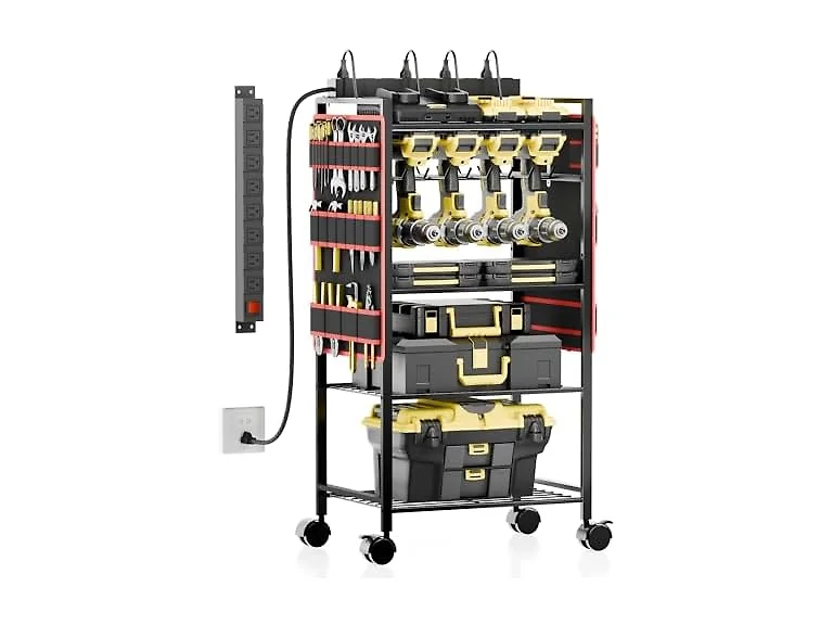CFMASTER Tool Organizer Cart with Power