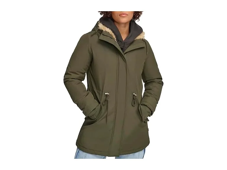 Levi's Women Faux Fur Lined Hooded Parka Jacket