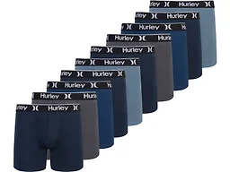 Hurley Men's 5 Pack Solid Boxer Briefs