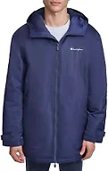 Champion Men's Sherpa Lined Mid-Length Sideline Jacket with Hood, Peacoat, X-Large