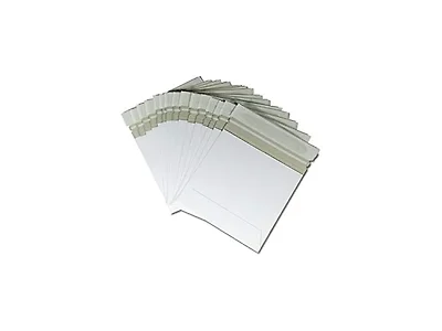 6x6 Rigid Paperboard Mailers, 15 Pack - Self-Seal Stay Flat Envelopes