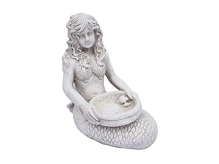15.6" Mermaid Birdbath
