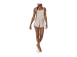 Amazon Essentials Women's Knit Jersey Cami Short Pajama Set, Pink Leopard, X-Small