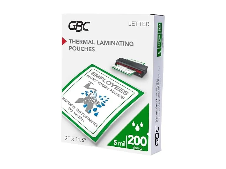 GBC Laminating Sheets, Thermal Laminator Pouches 200 Count