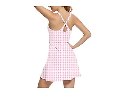 GGOV Tennis Dress for Women Athletic Golf Dress with Shorts and Pockets Backless Workout Dress with Adjustable Straps