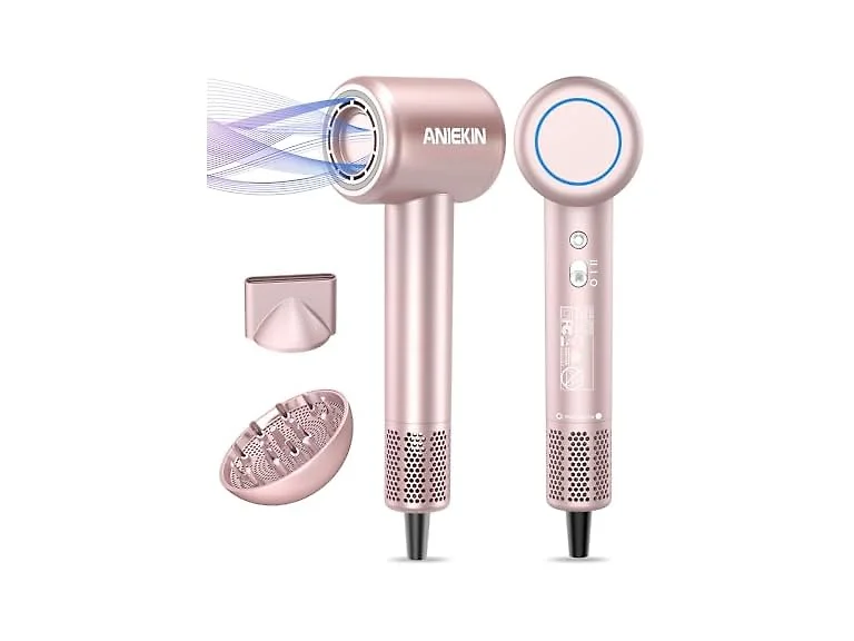 Compact Ionic Hair Dryer with Diffuser