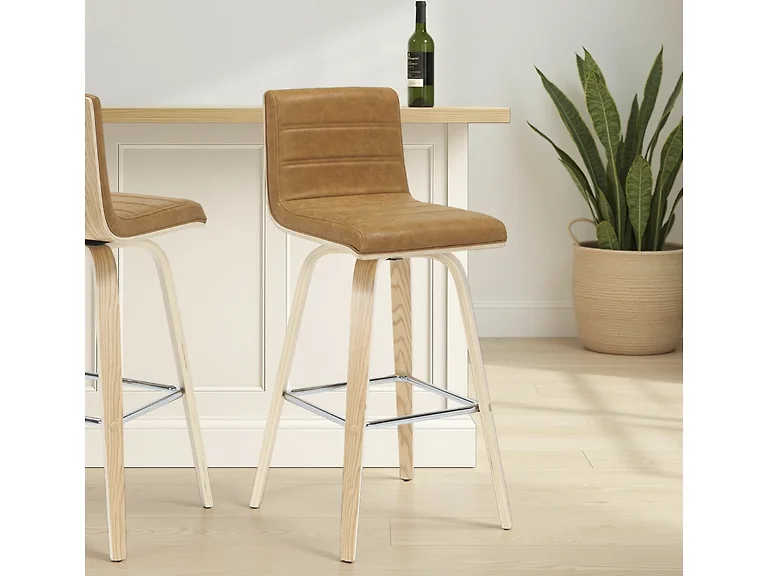 Armen Living Fox Bar Height Bar Stool, Set of 3