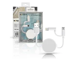 MITECH PRS-MT-RCR1-WHT 4in1 Retractable Cable - MFI W