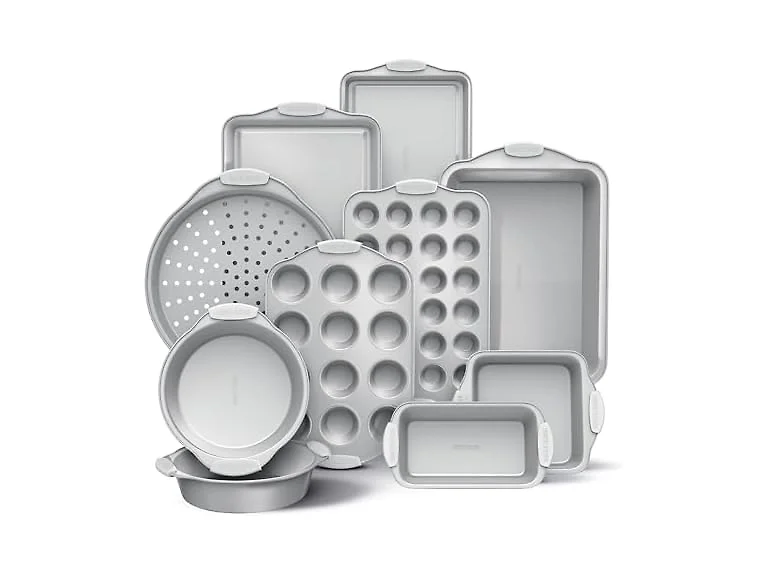 10-Pc Nonstick Stackable Bakeware Set