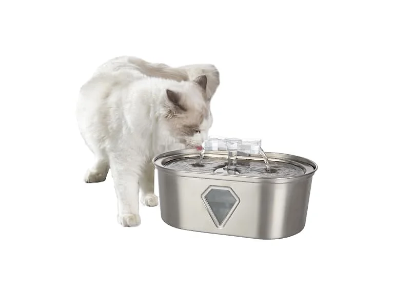 PETMAKER Cat Water Fountain - Stainless Steel