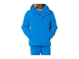 Amazon Essentials Men's Hooded Long Puffer Coat, Black, 5X-Large Big Tall