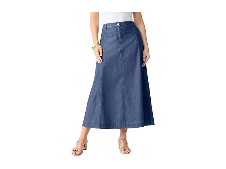 Roaman's Women (12 Plus Tall) 24/7 Stretch Skirt