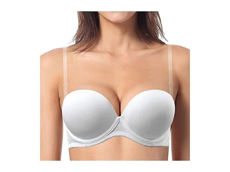 Ybcg Women (32B) Push Up Strapless Padded Add Bra