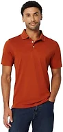 Amazon Essentials Men's Moisture Wicking Golf Polo Shirt, Short Sleeve, Slim-Fit, Quick-Dry, Brick Red X-Large