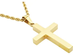 Blackjack Jewelry S-BJP184G Polished Stainless Steel Cross