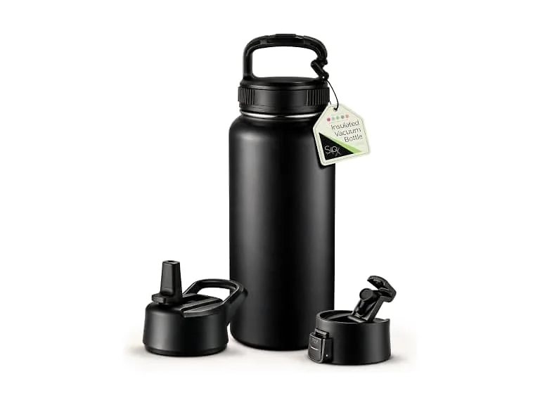 SipX™ 32 oz Insulated Water Bottle with 3 Lids