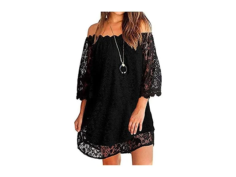 Miholl Women (XL) Sexy Dresses Off Shoulder Dress