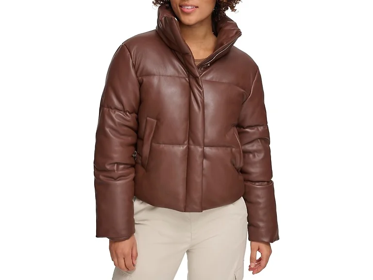 Levi's Women (XS) Vegan Coat Chocolate Brown