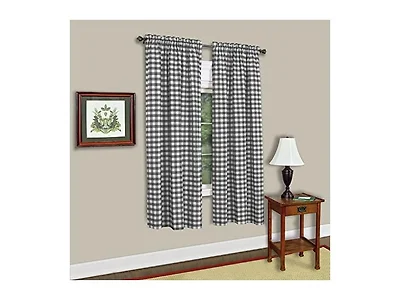 Buffalo Check Single Panel Curtains