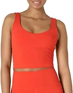Amazon Essentials Women's Women's FormFlex Training 2 In 1 Cami Tank Top, Bright Red, X-Large