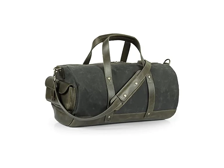 Londo Top Grain Canvas & Leather Duffel Bag