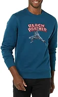 Amazon Essentials Disney | Marvel | Star Wars Men's Fleece Crewneck Sweatshirt, Marvel Black Panther, XX-Large