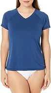 Kanu Surf Women's Solid Upf 50+ Swim Tee, Navy, Small