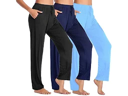 3-Pack Women's Loose Fit Lounge Pants